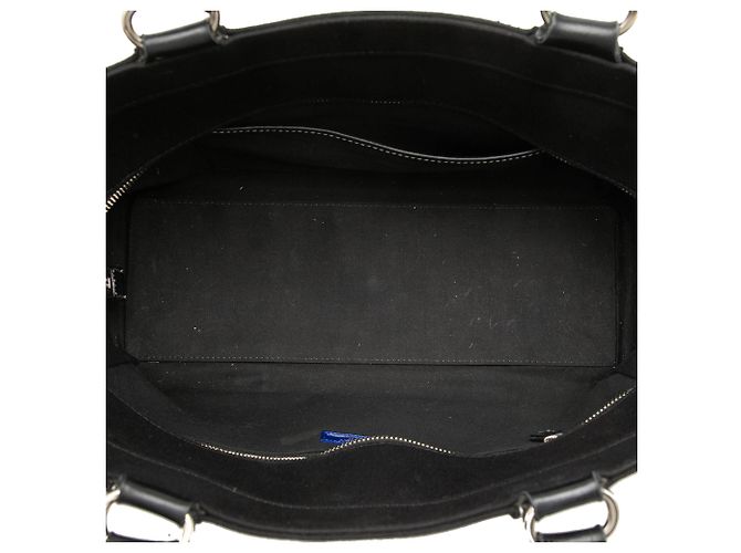 Borsa Tote Burberry in tela nera Nero - vista 4