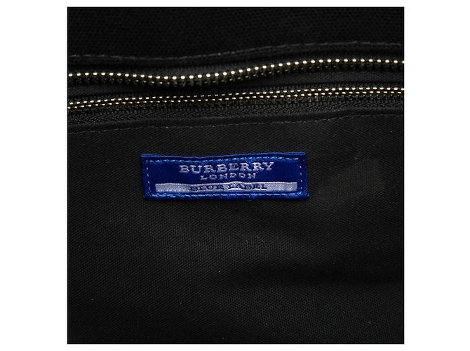 Borsa Tote Burberry in tela nera Nero - vista 5