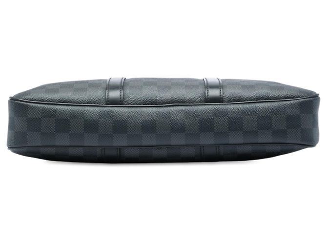 Louis Vuitton Black Damier Graphite Porte Documents Voyage PM Schwarz - Ansicht 3