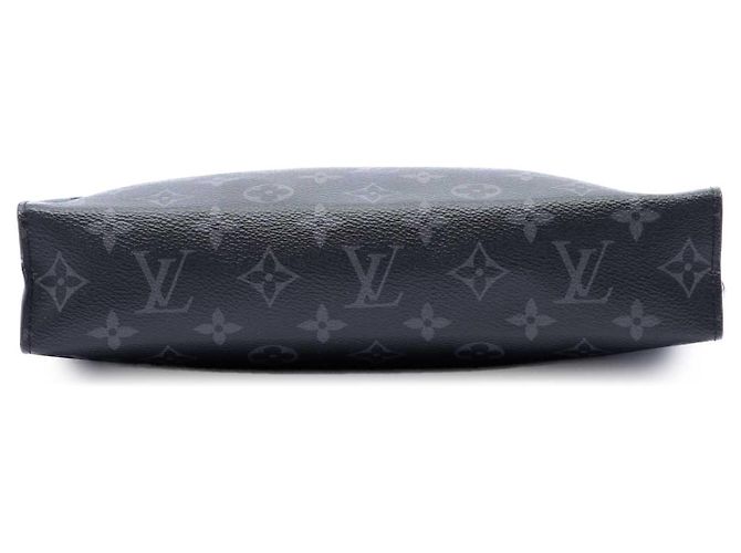 Louis Vuitton Black Monogram Eclipse Pochette Voyage MM Noir - vue 3
