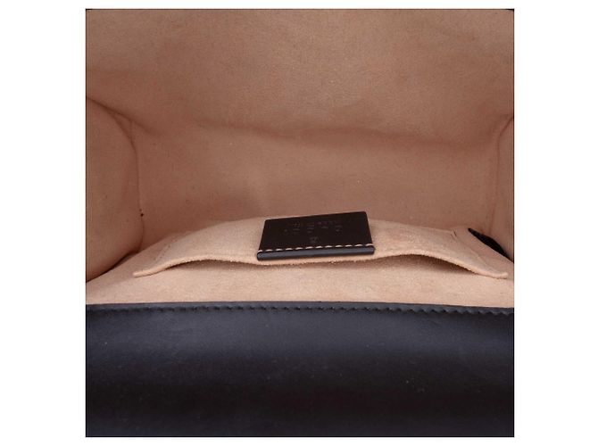 Padlock Gucci Borsa a Tracolla Small Guccissima con Lucchetto Nera Nero - vista 4