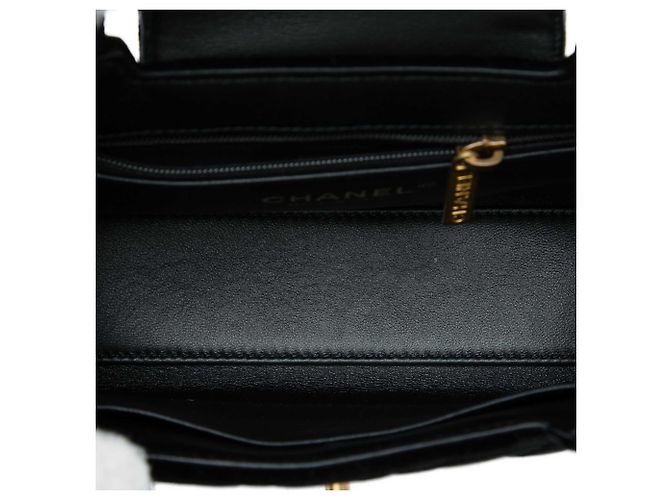Borsa Shopper Kelly Nano in velluto nero Chanel - vista 4