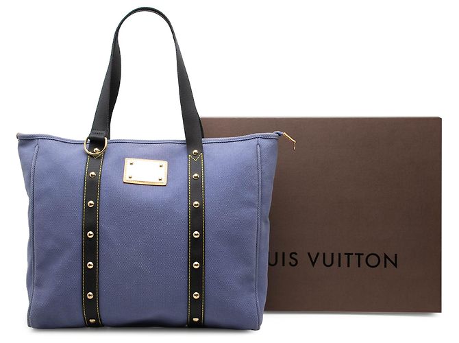 Louis Vuitton Blue Antigua Cabas GM Azul - vista 6