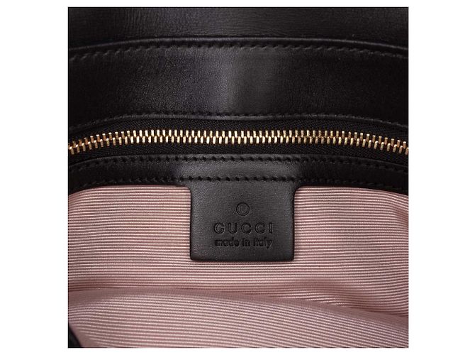 Gucci Borsa a Tracolla Arli Piccola in Pelle di Vitello Nera Nero - vista 5