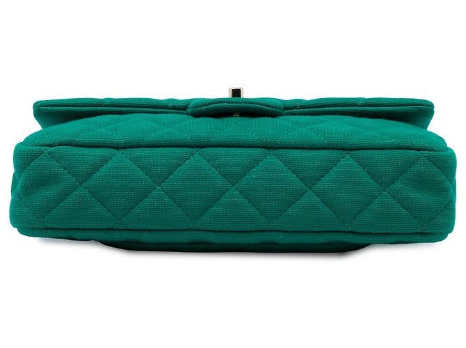 Clutch Roll de jersey acolchado CC verde Chanel - vista 3