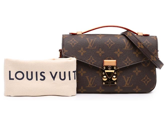 Louis Vuitton Brown Monogram Pochette Metis East West Braun - Ansicht 7