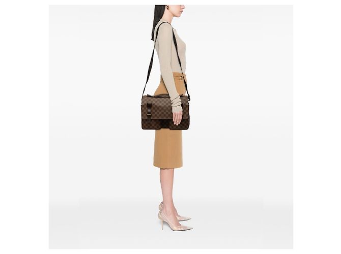 Louis Vuitton Brown Damier Ebene Broadway Marron - vue 7