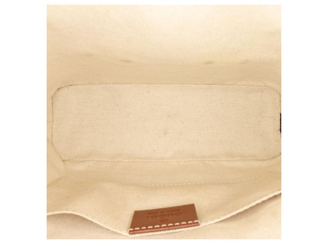 Borsa Gucci Beige Mini GG Supreme Horsebit 1955 con manico superiore - vista 4