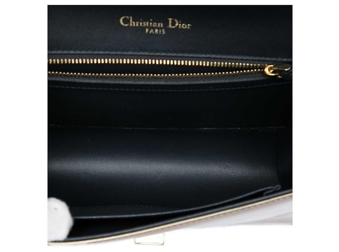 Autre Marque Dior Gold Small Metallic Patent Microcannage Diorama Flap D'oro - vista 4