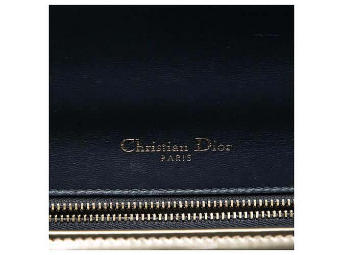 Autre Marque Dior Gold Small Metallic Patent Microcannage Diorama Flap D'oro - vista 5