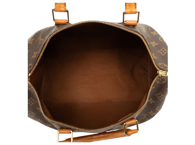 Louis Vuitton Brown Monogram Speedy 35 Marrom - vista 4