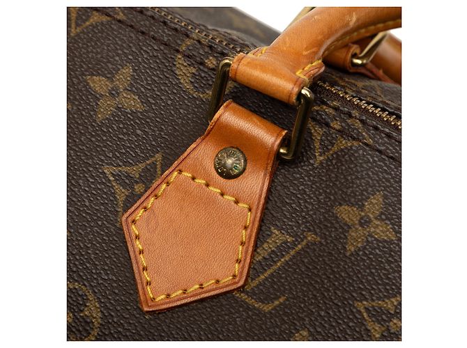 Louis Vuitton Brown Monogram Speedy 35 Marrom - vista 7