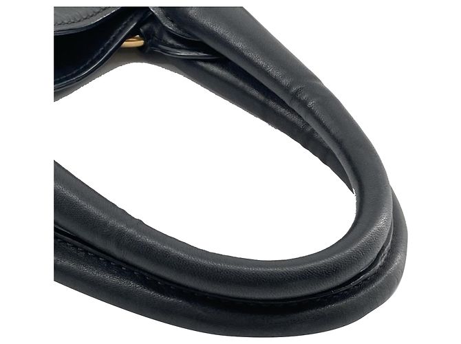 Tote aperta convertibile Prada in vitello spazzolato nero - vista 13