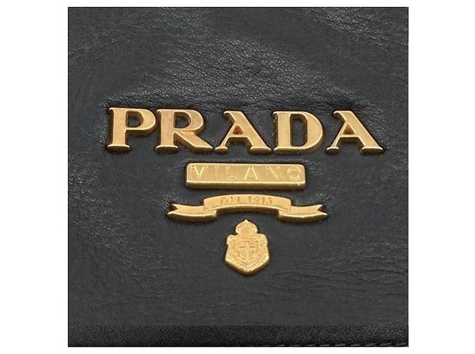 Tote aperta convertibile Prada in vitello spazzolato nero - vista 8