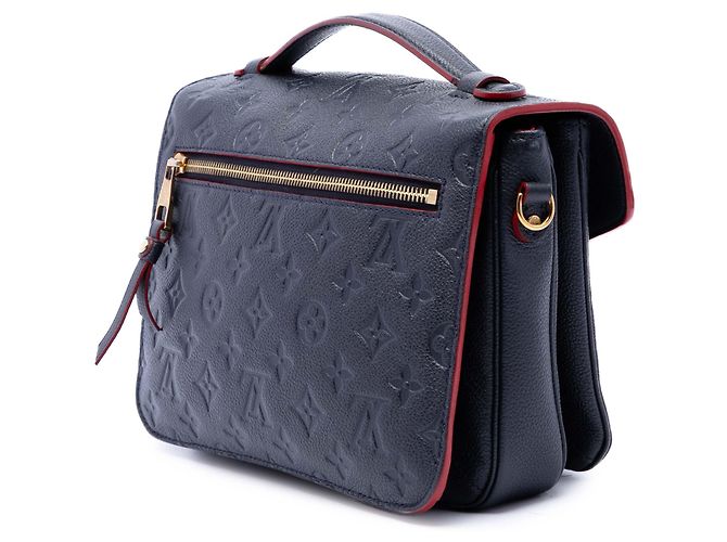 Louis Vuitton Blue Monogram Empreinte Pochette Metis Bleu Bleu Marine - vue 2