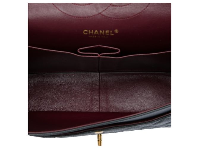 Chanel Black Jumbo Classic Caviar Double Flap Nero - vista 4