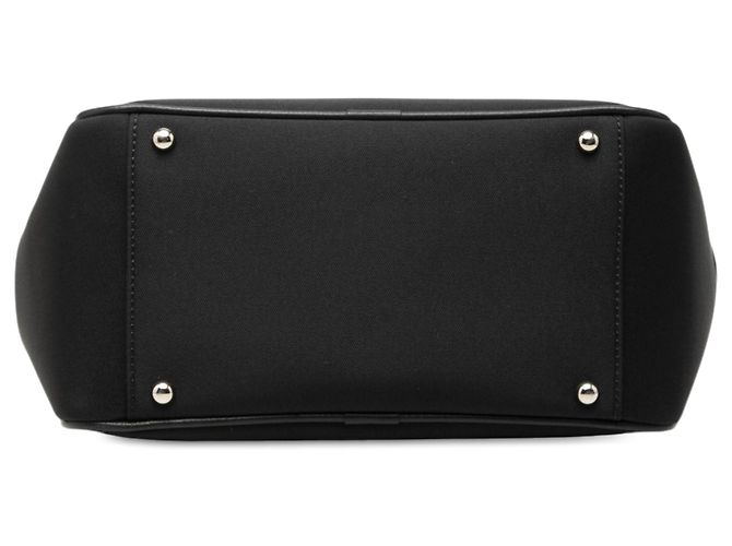 Borsa a mano in nylon Burberry con rifiniture Nova Check nere Nero - vista 3
