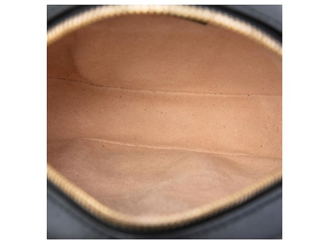 Gucci Mini Borsa a Tracolla Rotonda Ophidia in Pelle di Vitello Nera con Web Nero - vista 4