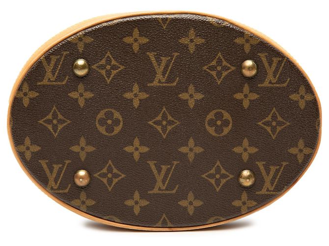 Louis Vuitton Brown Monogram Petit Bucket Marrom - vista 3