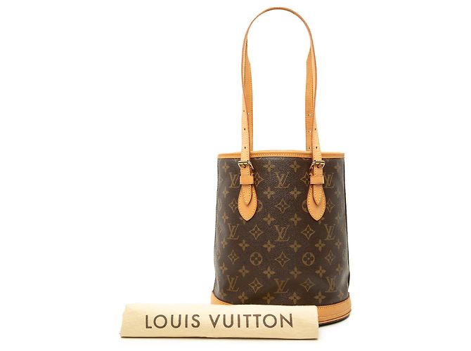 Louis Vuitton Brown Monogram Petit Bucket Marrom - vista 9