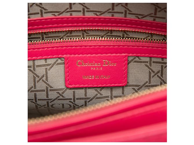 Autre Marque Dior Pink Large Lambskin Cannage Lady Dior Rosa - vista 5