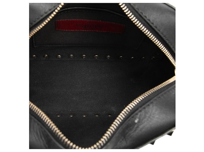 Valentino Rockstud Camera Bag aus schwarzem Leder - Ansicht 4