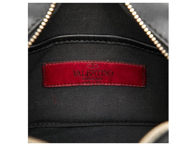 Valentino Rockstud Camera Bag aus schwarzem Leder - Ansicht 5