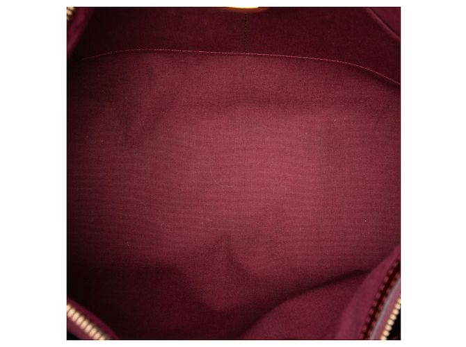 Louis Vuitton Red Monogram Vernis Melrose Avenue Rosso Bordò - vista 4