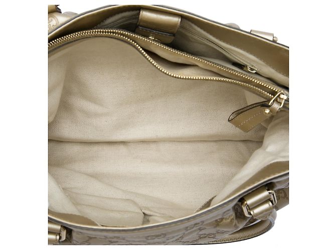 Borsa Tote Gucci Gold Guccissima Sukey D'oro - vista 4