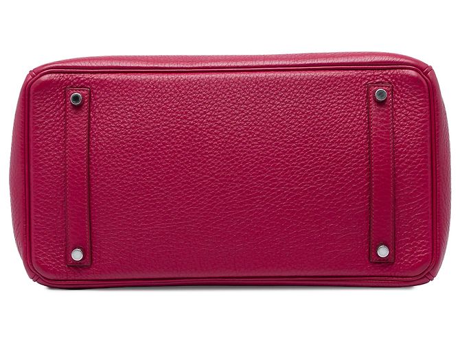 Hermès Pink Clemence Birkin Retourne 35 Rosa - vista 3
