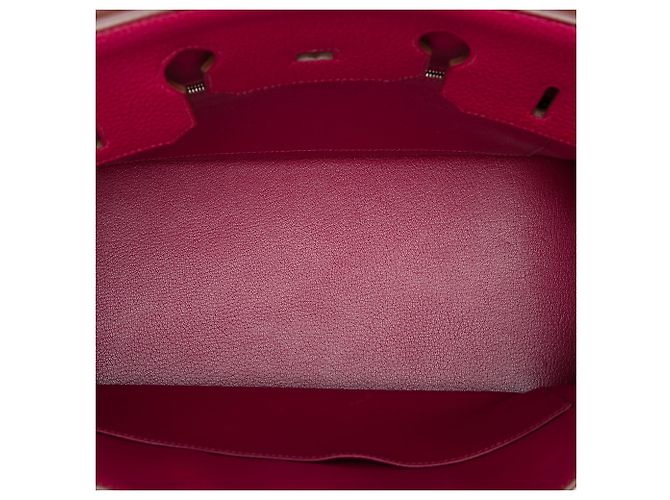 Hermès Pink Clemence Birkin Retourne 35 Rosa - vista 4