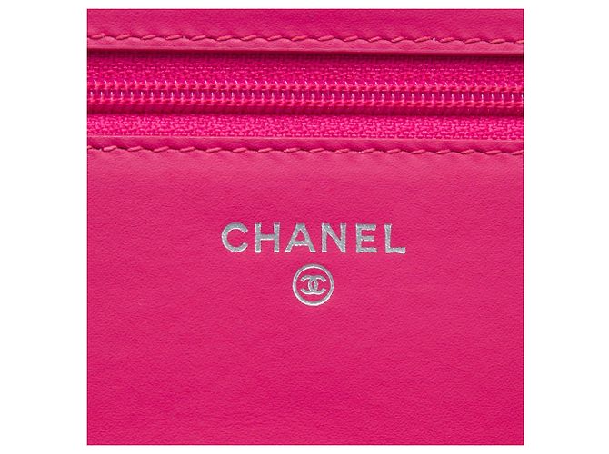 Chanel Classic Patent Wallet On Chain Bicolor Rot - Ansicht 5