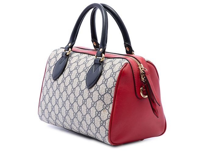 Borsa Boston Gucci Small GG Supreme Beige - vista 2