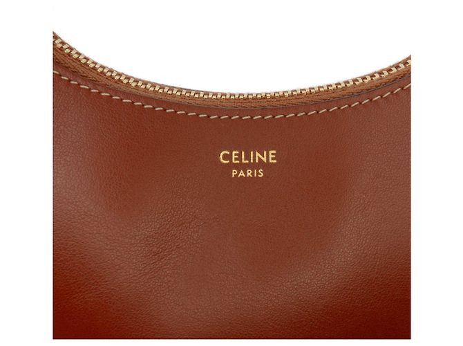 Céline Borsa a spalla Ava Mini in pelle di vitello liscia marrone Celine - vista 5