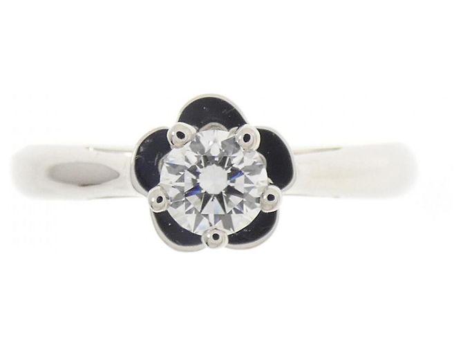 Chanel Camélia Bandring aus Platin - Ansicht 2