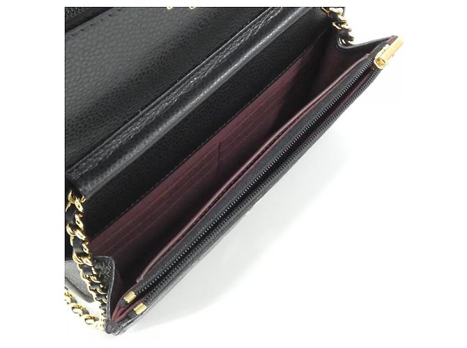 Cadena de cartera Chanel Timeless Classic Line AP0250 Negro Burdeos - vista 9