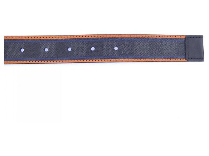 Louis Vuitton Damier Ace Belt M9770 Black Orange - view 5