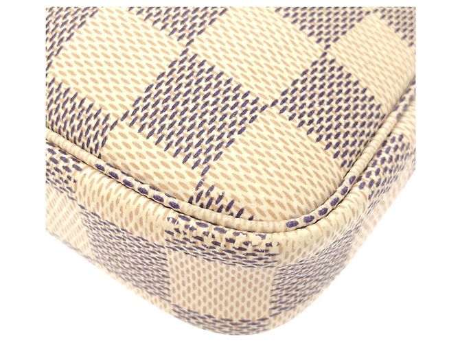 Louis Vuitton Damier Azur Mini Pochette Accessoires Blu - vista 3