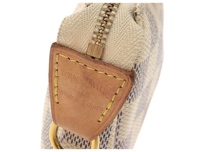 Louis Vuitton Damier Azur Mini Pochette Accessoires Blu - vista 5