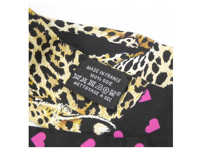 Hermès Pañuelo Twilly Hermes JUNGLE LOVE Negro Multicolor - vista 3