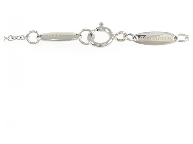 Autre Marque Collana Tiffany Open Heart in platino con zaffiro - vista 5