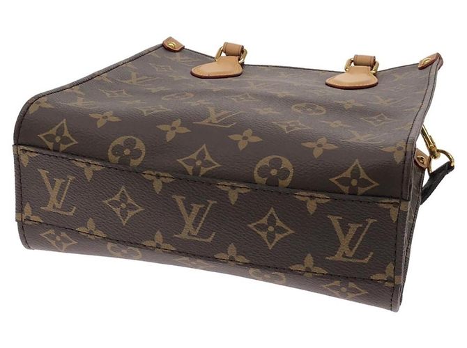 Louis Vuitton Monogram Sac Plat BB Handtasche Braun - Ansicht 2