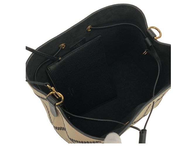 Néonoé Borsa a tracolla Louis Vuitton Monogram Empreinte Broderie Neo Noe MM Crudo - vista 8