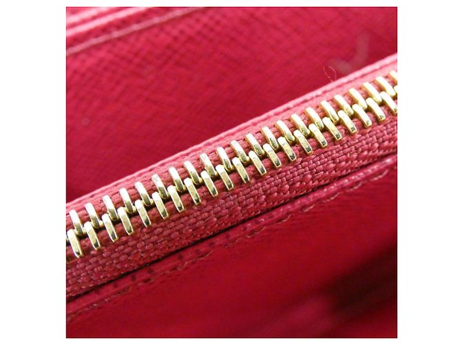 Louis Vuitton Monogram Zippy Wallet M41895 Castaño Fucsia - vista 8