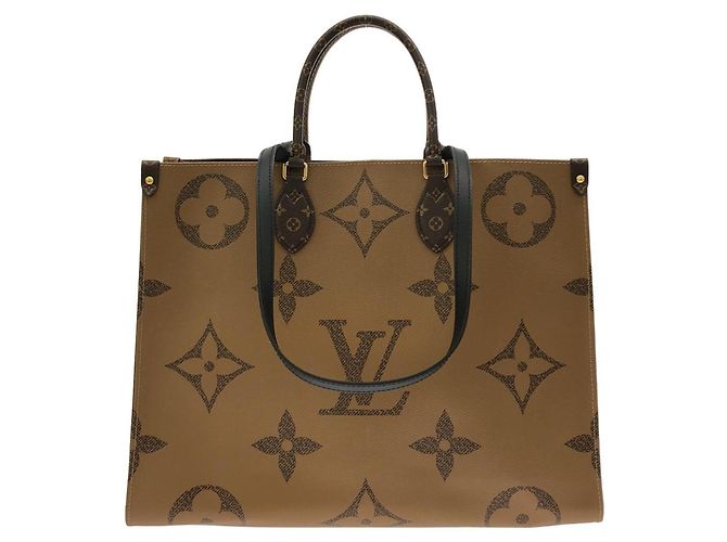 Bolso Louis Vuitton Monogram Giant OnTheGo GM Castaño - vista 2