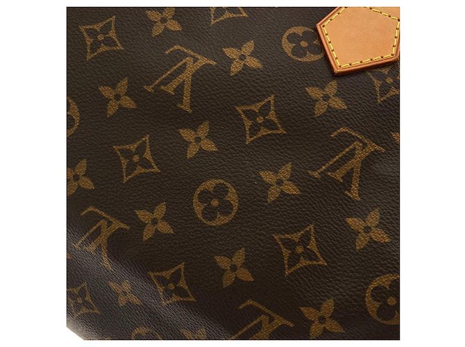 Borsa Boston Louis Vuitton Monogram Speedy Bandoulière Marrone - vista 5