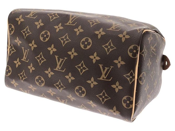 Borsa Boston Louis Vuitton Monogram Speedy 25cm Marrone - vista 2