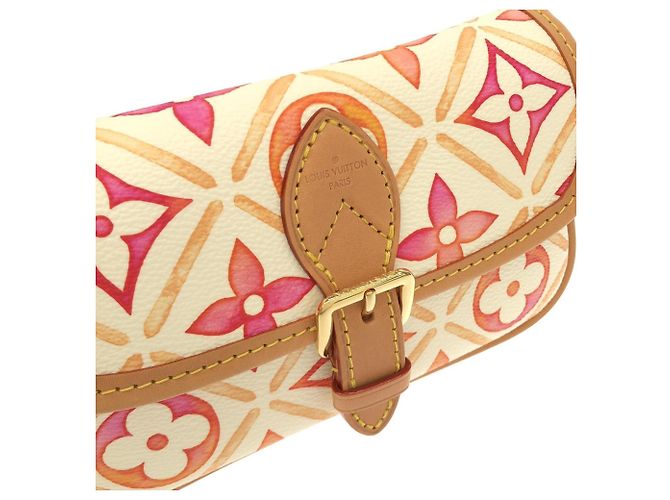 Borsa Louis Vuitton Monogram Tile Nano Diane Corallo - vista 4