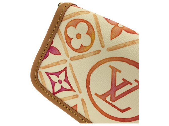 Borsa Louis Vuitton Monogram Tile Nano Diane Corallo - vista 5