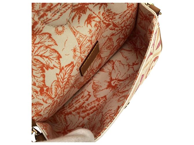 Borsa Louis Vuitton Monogram Tile Nano Diane Corallo - vista 9